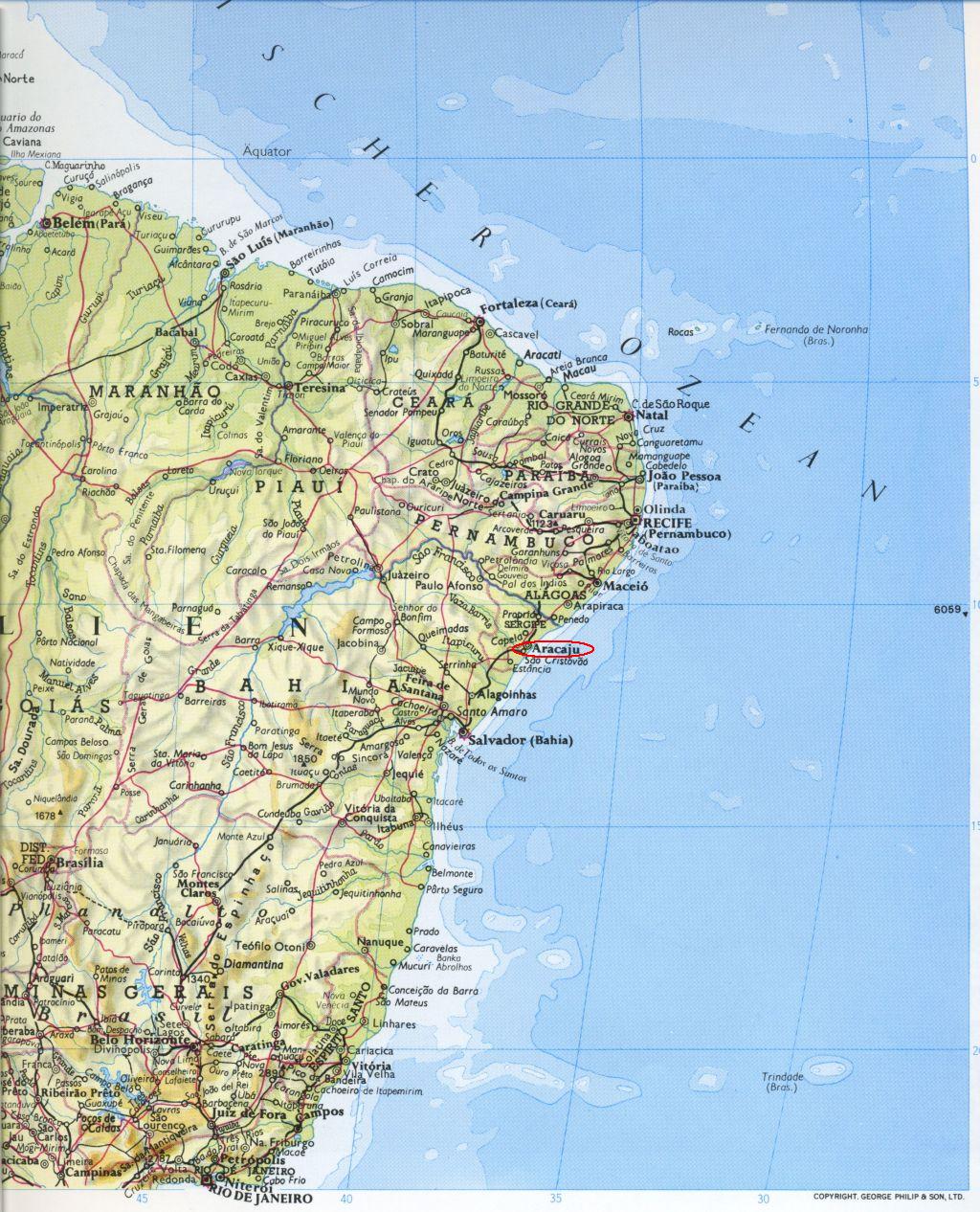 Lage von Aracaju in Brasilien